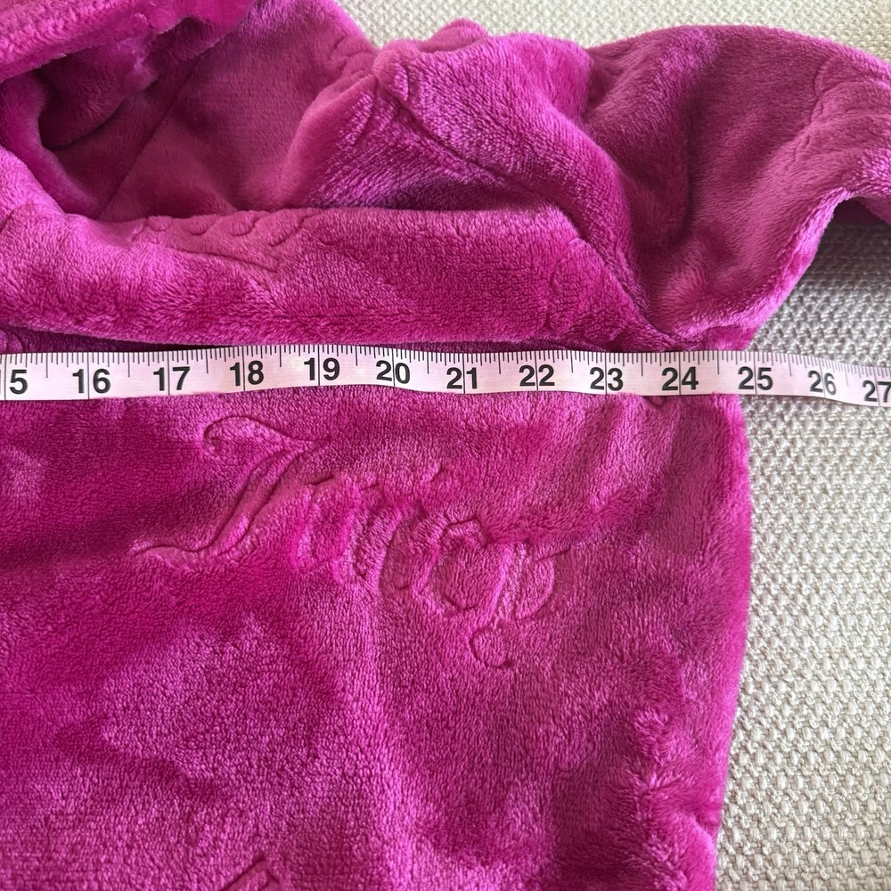 Juicy Couture Women's Pink Plush Belted Robe with Pockets Size L/XL - Picture 15 of 16